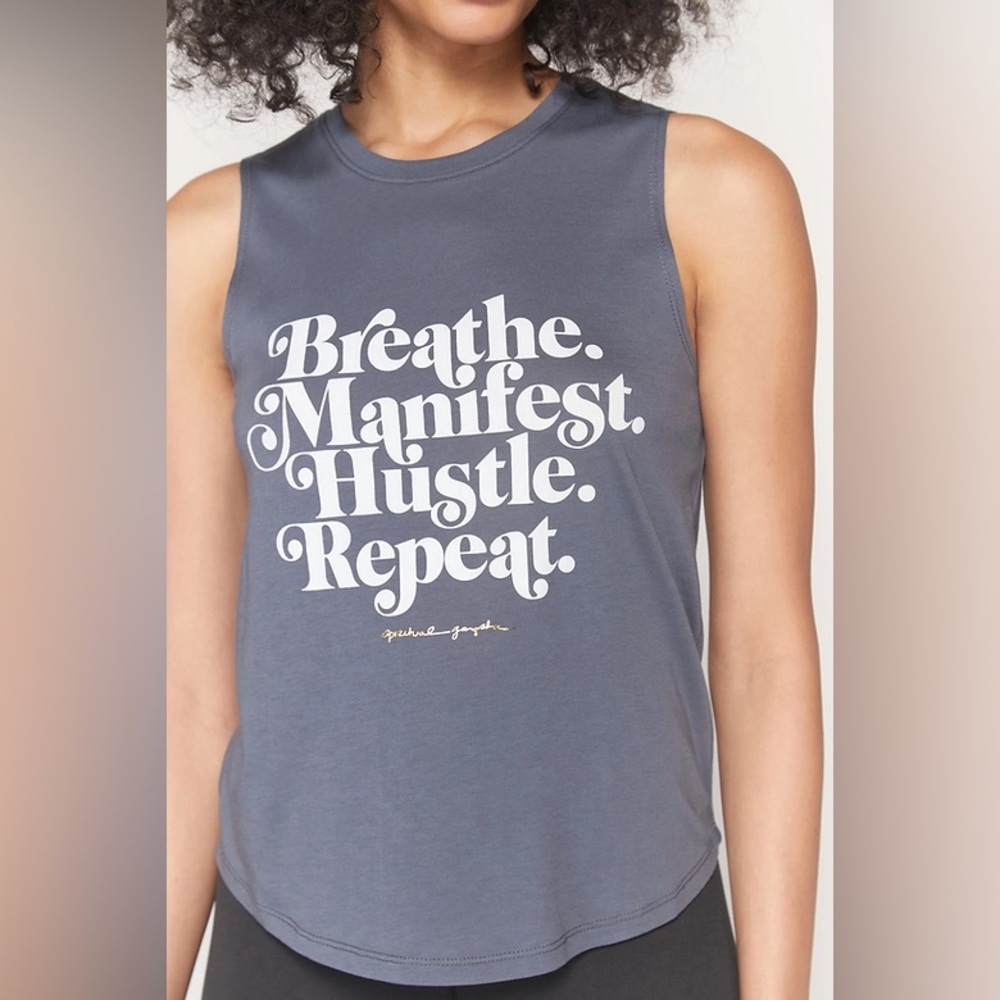 Spiritual Gangster Breathe Manifest Hustle Repeat Tank #6
